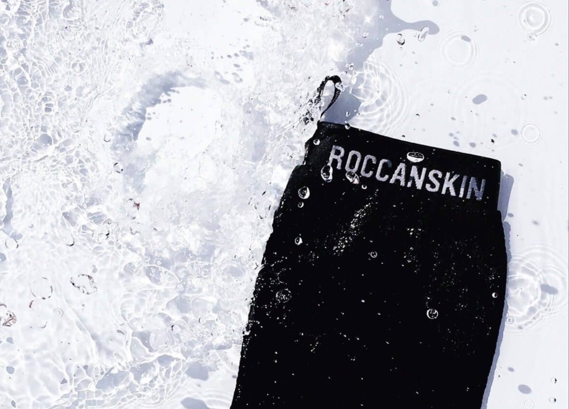 roccanskin exfoliating mitt. the best exfoliating glove. dead skin remover. body buffer. glowing skin tips. how to get glowing skin. the best Korean exfoliating. Moroccan Hammam mitt. 